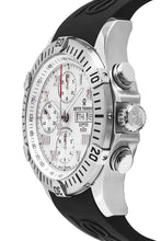 Load image into Gallery viewer, Revue Thommen Men's 16071.6838 'Air Speed' Silver Dial Black Rubber Strap Chronograph Swiss Watch