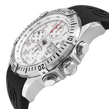 Load image into Gallery viewer, Revue Thommen Men's 16071.6838 'Air Speed' Silver Dial Black Rubber Strap Chronograph Swiss Watch