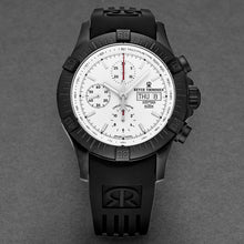 Load image into Gallery viewer, Revue Thommen Men's 16071.6878 'Airspeed' Silver Dial Day-Date Rubber Strap Chronograph Automatic Watch