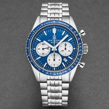 Load image into Gallery viewer, Revue Thommen Men's 17000.6135 'Aviator' Blue Dial Stainless Steel Chronograph Automatic Watch