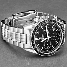 Load image into Gallery viewer, Revue Thommen Men's 17000.6137 'Aviator' Black Dial Stainless Steel Chronograph Automatic Watch