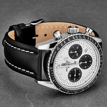 Load image into Gallery viewer, Revue Thommen Men's 17000.6532 'Aviator' Silver Dial Leather Strap Chronograph Automatic Watch
