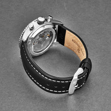 Load image into Gallery viewer, Revue Thommen Men's 17000.6534 'Aviator' Black Dial Leather Strap Chronograph Automatic Watch