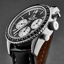 Load image into Gallery viewer, Revue Thommen Men's 17000.6534 'Aviator' Black Dial Leather Strap Chronograph Automatic Watch