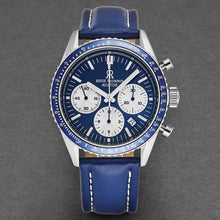 Load image into Gallery viewer, Revue Thommen Men&#39;s 17000.6535 &#39;Aviator&#39; Blue Dial Leather Strap Chronograph Automatic Watch
