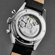 Load image into Gallery viewer, Revue Thommen Men's 17000.6537 'Aviator' Black Dial Leather Strap Chronograph Automatic Watch
