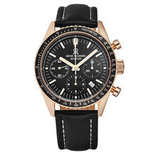Load image into Gallery viewer, Revue Thommen Men's 17000.6567 'Aviator' Black Dial Rose-Tone Chronograph Automatic Watch