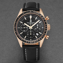 Load image into Gallery viewer, Revue Thommen Men's 17000.6567 'Aviator' Black Dial Rose-Tone Chronograph Automatic Watch