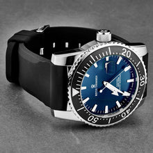 Load image into Gallery viewer, Revue Thommen Men's 17030.2525 'Diver' Blue Dial Rubber Strap Swiss Automatic Watch