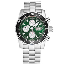 Load image into Gallery viewer, Revue Thommen Men's 17030.6121 'Divers' Green Dial Day-Date Chronograph Automatic Watch