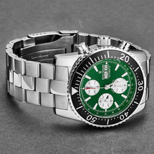 Load image into Gallery viewer, Revue Thommen Men's 17030.6121 'Divers' Green Dial Day-Date Chronograph Automatic Watch