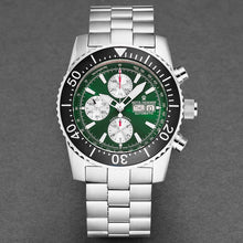 Load image into Gallery viewer, Revue Thommen Men's 17030.6121 'Divers' Green Dial Day-Date Chronograph Automatic Watch