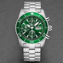 Load image into Gallery viewer, Revue Thommen Men's 17030.6132 'Divers' Green Dial Day-Date Chronograph Automatic Watch