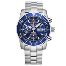 Load image into Gallery viewer, Revue Thommen Men's 17030.6133 'Divers' Blue Dial Day-Date Chronograph Automatic Watch