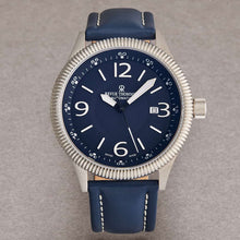 Load image into Gallery viewer, Revue Thommen Men's 17060.2525 'Pilot' Blue Dial Blue Leather Strap Automatic Watch