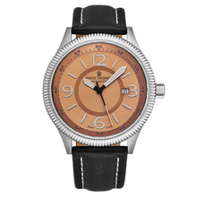 Load image into Gallery viewer, Revue Thommen Men's 17060.2526 'Pilot' Salmon Dial Black Leather Strap Automatic Watch