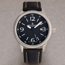 Load image into Gallery viewer, Revue Thommen Men's 17060.2527 'Pilot' Black Dial Black Leather Strap Automatic Watch