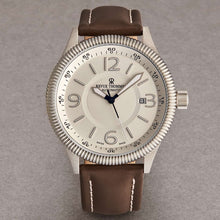 Load image into Gallery viewer, Revue Thommen Men's 17060.2528 'Pilot' Silver Dial Brown Leather Strap Automatic Watch
