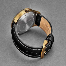 Load image into Gallery viewer, Revue Thommen Men's 17060.2582 'Airspeed Vintage' Silver Dial Black Leather Strap Swiss Automatic Watch