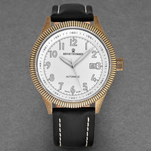 Load image into Gallery viewer, Revue Thommen Men's 17060.2582 'Airspeed Vintage' Silver Dial Black Leather Strap Swiss Automatic Watch