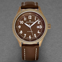 Load image into Gallery viewer, Revue Thommen Men's 17060.2586 'Airspeed Vintage' Brown Dial Brown Leather Strap Swiss Automatic Watch