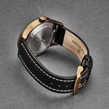 Load image into Gallery viewer, Revue Thommen Men's 17060.2587 'Airspeed Vintage' Black Dial Black Leather Strap Swiss Automatic Watch