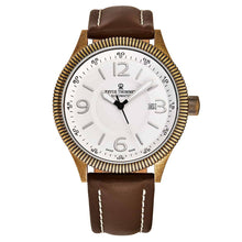 Load image into Gallery viewer, Revue Thommen Men&#39;s 17060.2588 &#39;Airspeed Vintage&#39; Silver Dial Brown Leather Strap Swiss Automatic Watch
