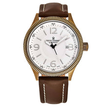 Load image into Gallery viewer, Revue Thommen Men's 17060.2588 'Airspeed Vintage' Silver Dial Brown Leather Strap Swiss Automatic Watch