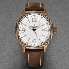 Load image into Gallery viewer, Revue Thommen Men's 17060.2588 'Airspeed Vintage' Silver Dial Brown Leather Strap Swiss Automatic Watch