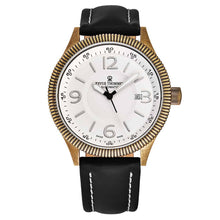 Load image into Gallery viewer, Revue Thommen Men's 17060.2589 'Airspeed Vintage' Silver Dial Black Leather Strap Swiss Automatic Watch