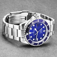 Load image into Gallery viewer, Revue Thommen Men's 'Diver' Blue Dial Stainless Steel Bracelet Swiss Automatic Watch 17571.2128