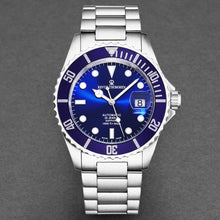 Load image into Gallery viewer, Revue Thommen Men's 'Diver' Blue Dial Stainless Steel Bracelet Swiss Automatic Watch 17571.2128