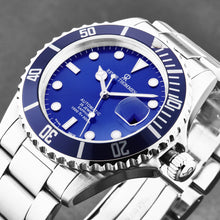 Load image into Gallery viewer, Revue Thommen Men's 'Diver' Blue Dial Stainless Steel Bracelet Swiss Automatic Watch 17571.2128