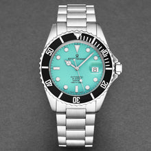 Load image into Gallery viewer, Revue Thommen Men's 'Diver' Green Dial Stainless Steel Bracelet Automatic Watch 17571.2131