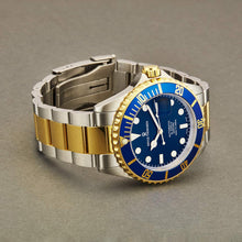 Load image into Gallery viewer, Revue Thommen Men's 17571.2145 'Diver' Blue Dial Stainless Steel/Goldtone Bracelet Swiss Automatic Watch