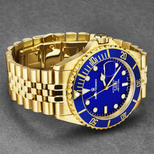 Load image into Gallery viewer, Revue Thommen Men's 'Diver' Blue Dial Stainless Steel Bracelet Automatic Watch 17571.2215