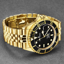 Load image into Gallery viewer, Revue Thommen Men's 'Diver' Black Dial Stainless Steel Bracelet Automatic Watch 17571.2217