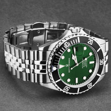 Load image into Gallery viewer, Revue Thommen Men's 'Diver' Green Dial Stainless Steel Bracelet Automatic Watch 17571.2222