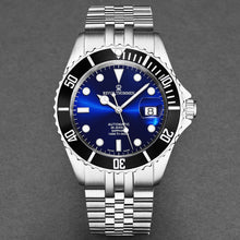 Load image into Gallery viewer, Revue Thommen Men's 'Diver' Blue Dial Stainless Steel Bracelet Automatic Watch 17571.2223