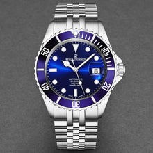 Load image into Gallery viewer, Revue Thommen Men's 'Diver' Blue Dial Stainless Steel Bracelet Automatic Watch 17571.2228
