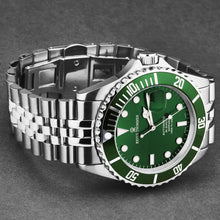 Load image into Gallery viewer, Revue Thommen Men's 'Diver' Green Dial Stainless Steel Bracelet Automatic Watch 17571.2229