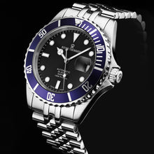 Load image into Gallery viewer, Revue Thommen Men's 'Diver' Black Dial Stainless Steel Bracelet Automatic Watch 17571.2235
