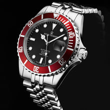 Load image into Gallery viewer, Revue Thommen Men's 'Diver' Black Dial Stainless Steel Bracelet Automatic Watch 17571.2236