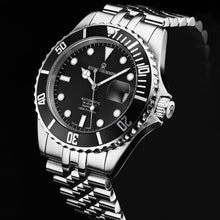 Load image into Gallery viewer, Revue Thommen Men's 'Diver' Black Dial Stainless Steel Bracelet Automatic Watch 17571.2237