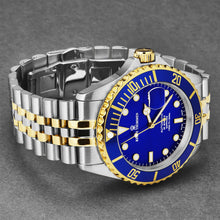 Load image into Gallery viewer, Revue Thommen Men's 'Diver' Blue Dial Two Tone Stainless Steel Bracelet Automatic Watch 17571.2245