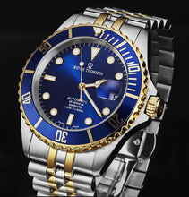 Load image into Gallery viewer, Revue Thommen Men's 'Diver' Blue Dial Two Tone Stainless Steel Bracelet Automatic Watch 17571.2245
