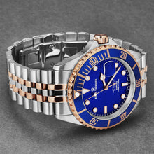 Load image into Gallery viewer, Revue Thommen Men's 'Diver' Blue Dial Two Tone Stainless Steel Bracelet Automatic Watch 17571.2255