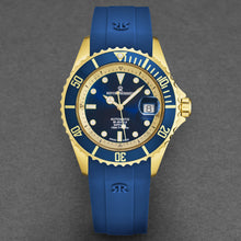Load image into Gallery viewer, Revue Thommen Men's 'Diver' Blue Dial Blue Rubber Strap Swiss Automatic Watch 17571.2315