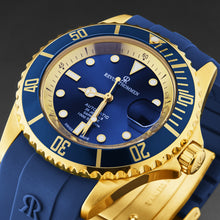 Load image into Gallery viewer, Revue Thommen Men's 'Diver' Blue Dial Blue Rubber Strap Swiss Automatic Watch 17571.2315