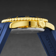Load image into Gallery viewer, Revue Thommen Men's 'Diver' Blue Dial Blue Rubber Strap Swiss Automatic Watch 17571.2315